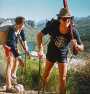 Hiking up Table Mountain