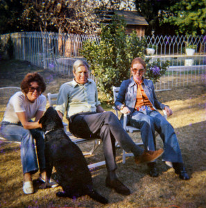 Emmie, Drydie and Hans Grassl's girlfriend, Edda Emmie and Drydie