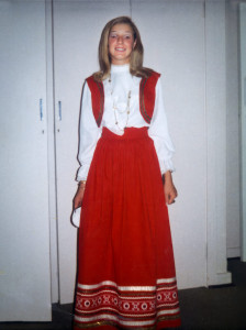 Mally in her new gypsy dress going to the Park Town Boys High dance Mally