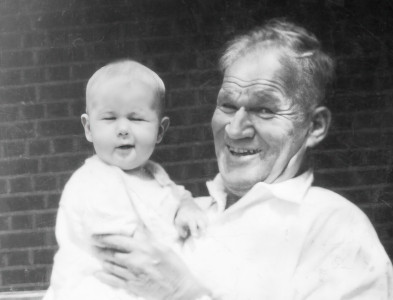 Andy senior's father, William York Page Wood, with Marigold (Andy's sister) Andy senior's father, Alfred York Page Wood
