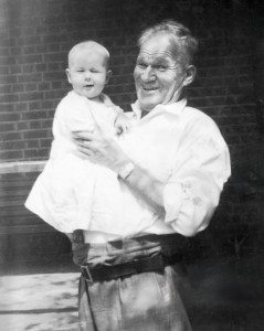 Andy senior's father, William York Page Wood, with Marigold (Andy's sister) Andy senior's father, Alfred York Page Wood