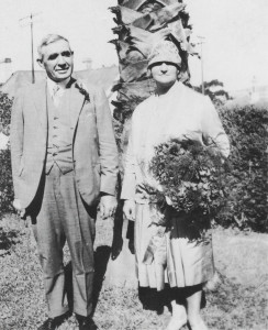 Palm tree in front of Allenbank, their house in Cape Town. William and Phoebe are Mally's great grandparents, on Emmie's father's side. William & Pheobe