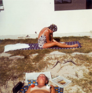 Emmie & Mally sunbathing in Port Alfred Mally